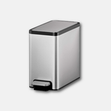 EKO 6L Wahroom Step Pedal Bin | Soft Close Lid Fingerprint-Resistant Stainless Steel | EK9138-6L-MMT