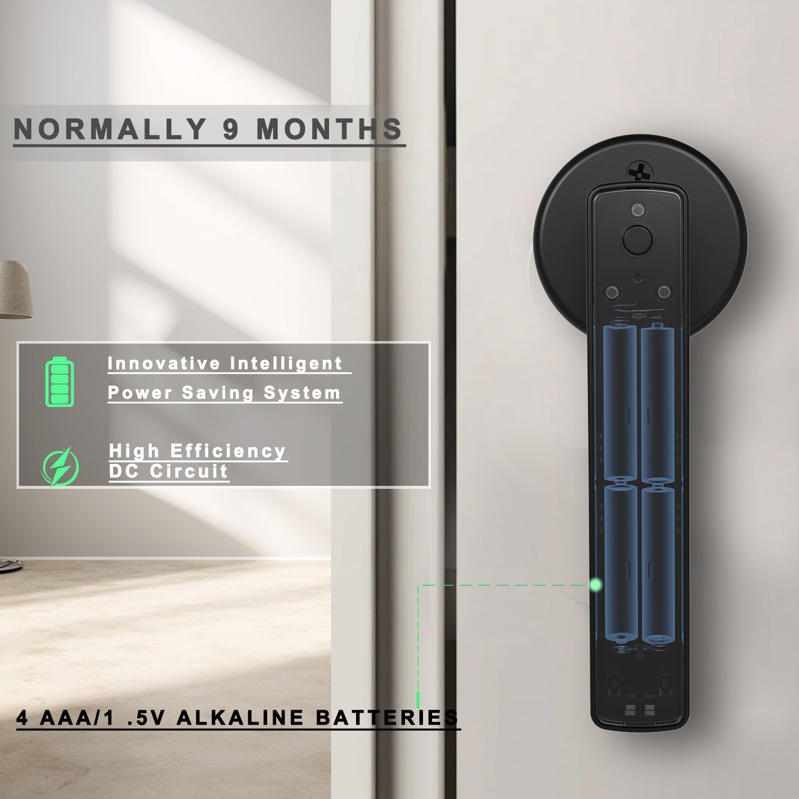 HYH Smart Latch Door Lock | Fingerprint PIN Card Tuya App | HC-R1