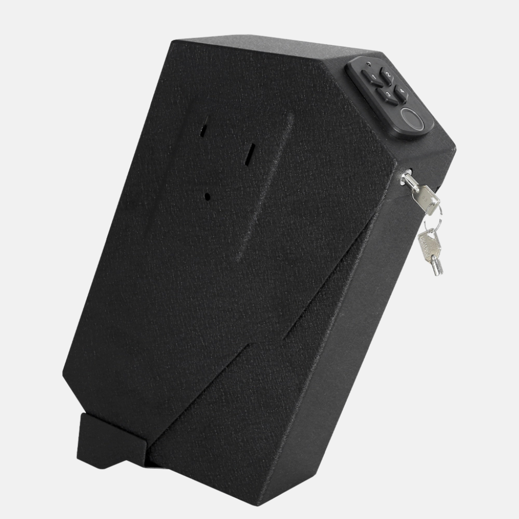 Proway Biometric Drop-Down Handgun Safe | Fingerprint & Passcode Under Desk | GS-375EBD