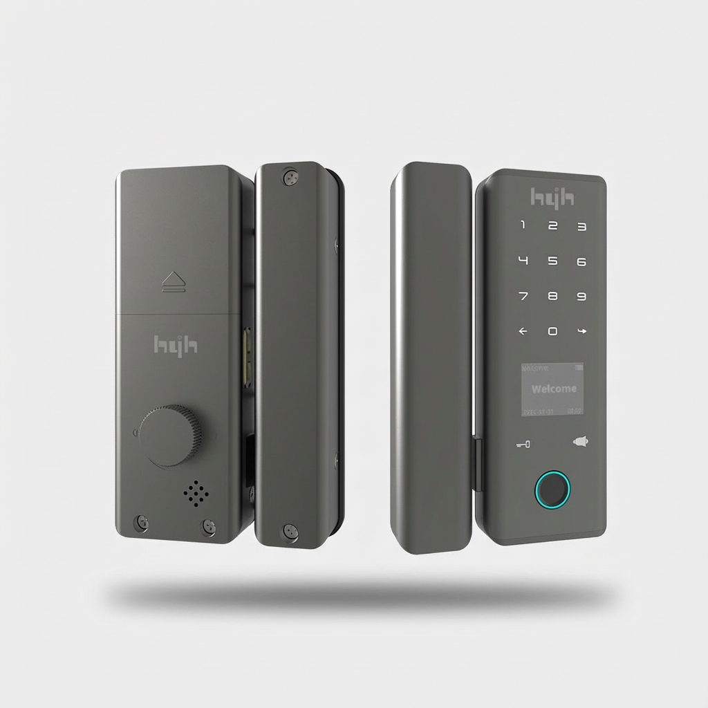 HYH Smart Glass Door Lock | Fingerprint PIN Card Wi-Fi Tuya App | HC-113G