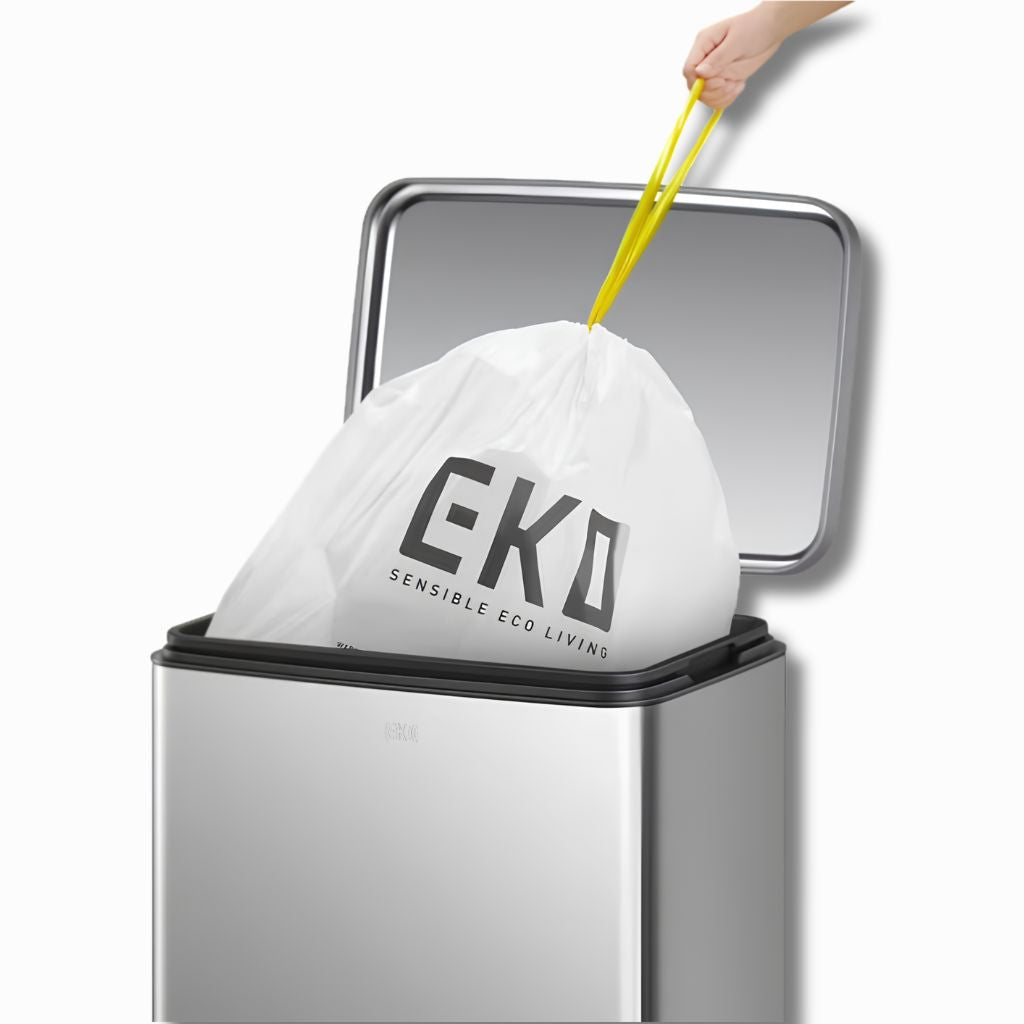 EKO 12L Rectangular Step Pedal Bin | Soft Close Lid Fingerprint-Resistant SUS Rust-Proof | EK9361MT-12L