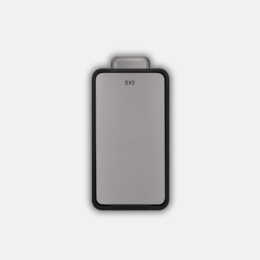 EKO 6L Wahroom Step Pedal Bin | Soft Close Lid Fingerprint-Resistant Stainless Steel | EK9138-6L-MMT