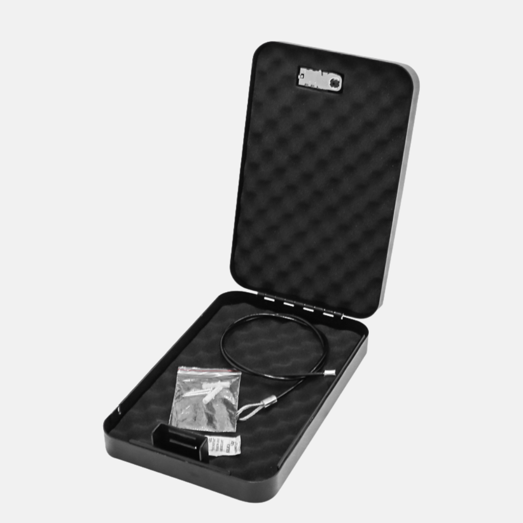 Proway Portable Handgun & Cash Safe | 3-Digit Combination Security Wire for Pool-side Multipurpose | CS-24MC