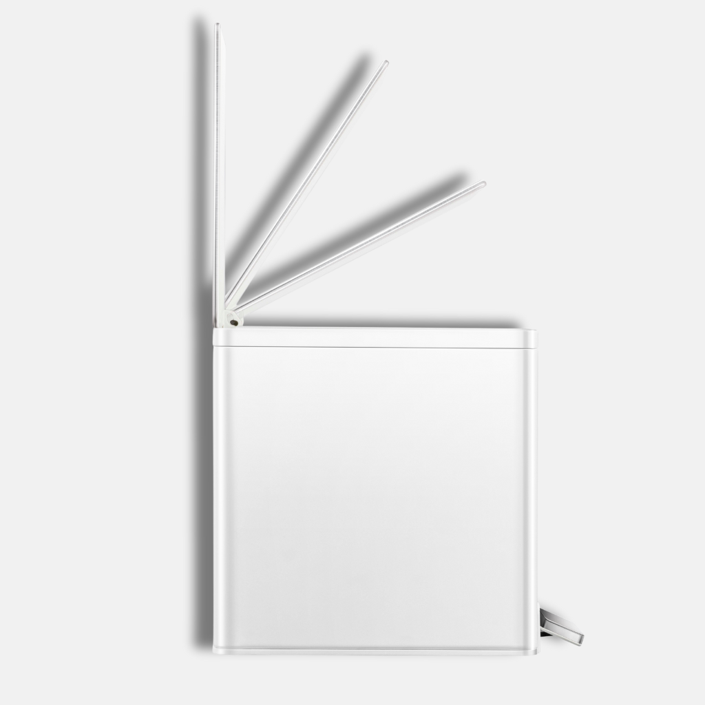 EKO 6L Washroom Step Pedal Bin | Soft Close Lid Slim Fingerprint-Resistant Rust-Proof | EK9138P-6L-MWS
