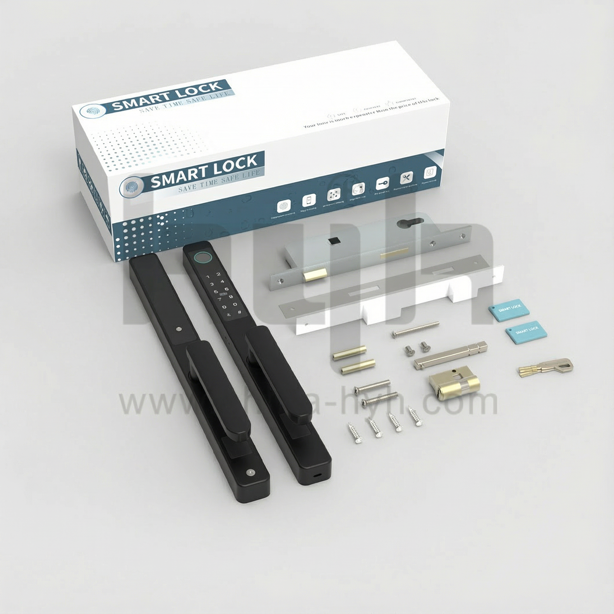 HYH Smart Lever Door Lock | Fingerprint PIn Card TT Bluetooth |  HC-X2