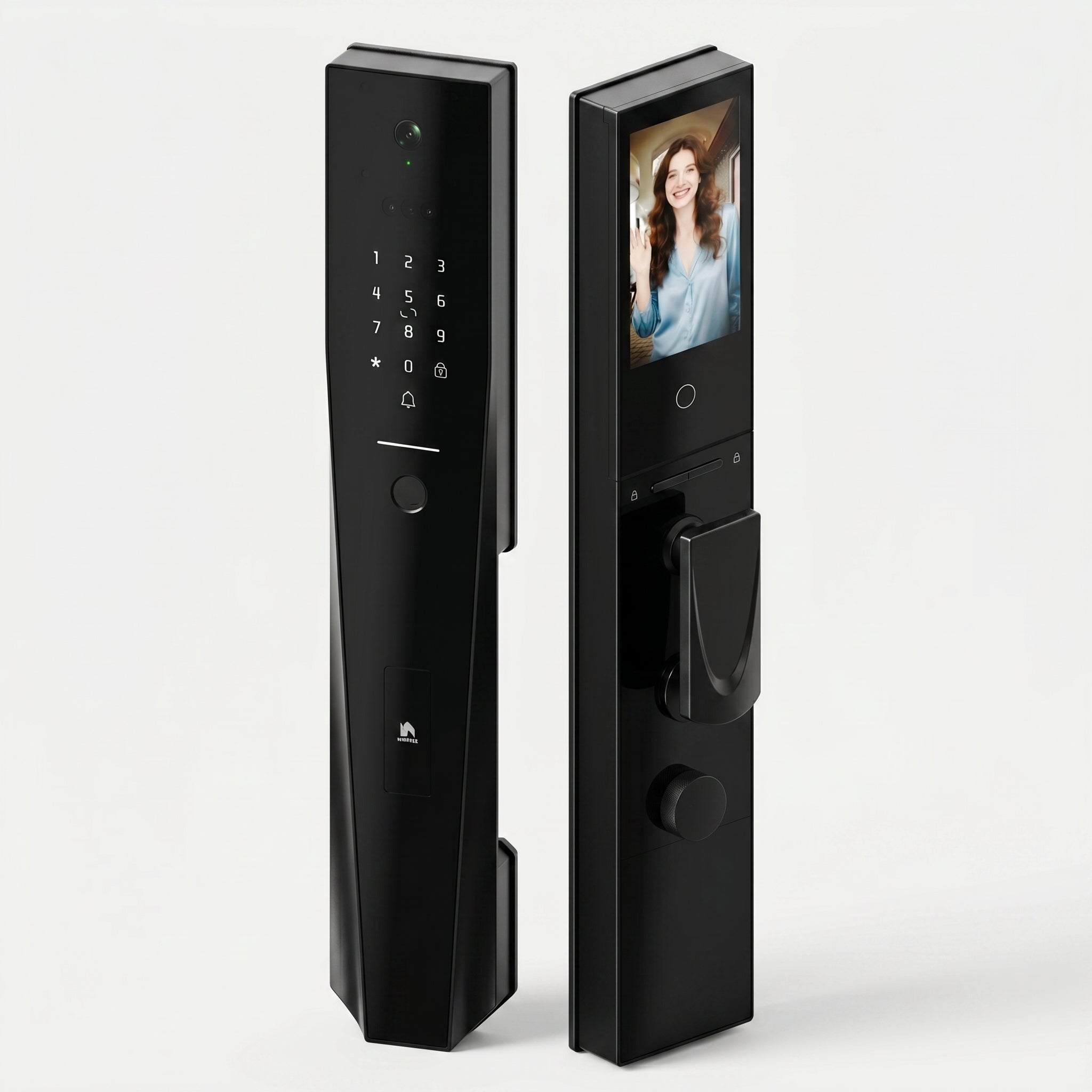HYH WINFREE Smart Palm Vein Door Lock | 3D Face 2K Display Video Intercom All Metal Wifi Tuya | W-V07