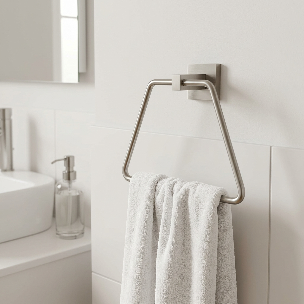 Kingroom Stainless Steel Towel Ring | Premium Solid SUS304, Rust-Proof Brushed Finish| 8260
