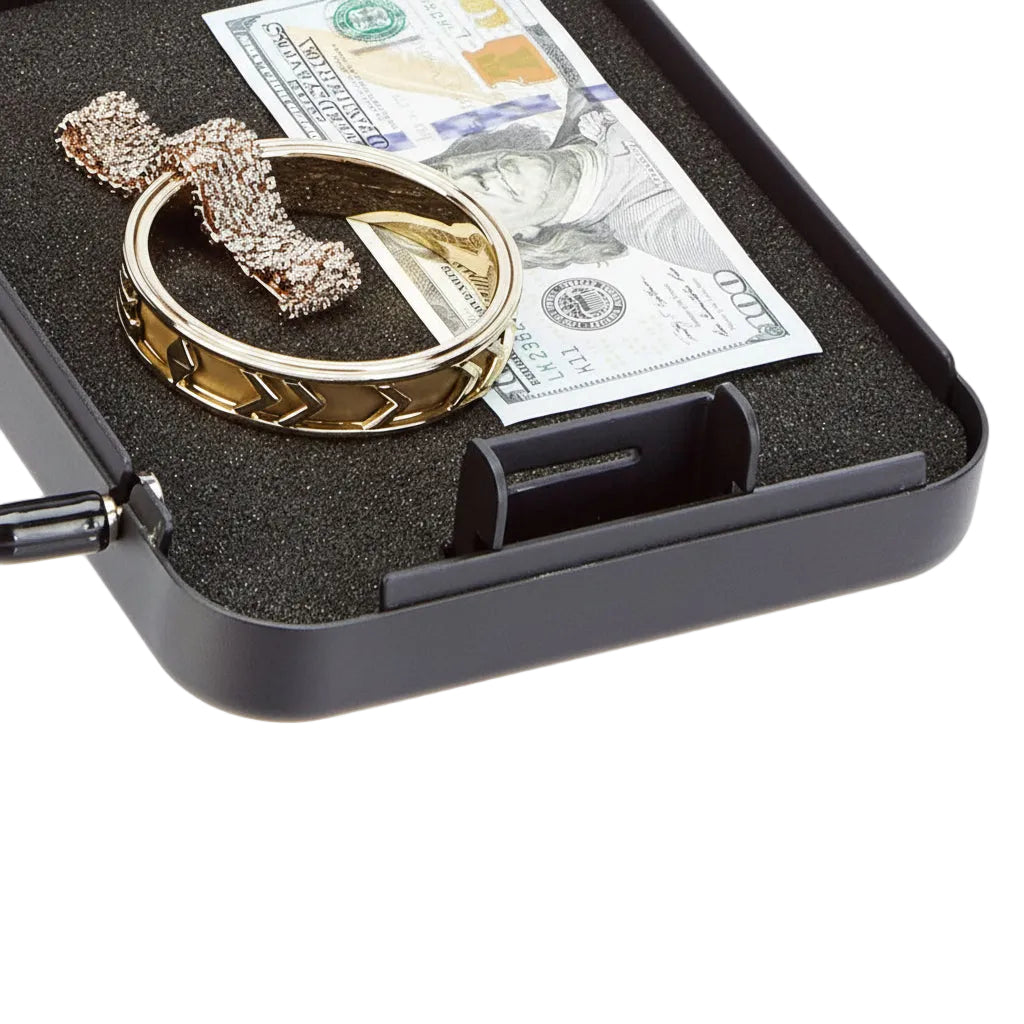 Proway Portable Handgun & Cash Safe | 3-Digit Combination Security Wire for Pool-side Multipurpose | CS-24MC