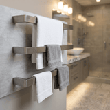 Kingroom Heated 3-Piece Towel Bar – Wall Mount SUS304 Stainless Steel