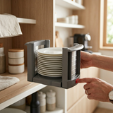 Wellmax Adjustable Plate Stacker Holder | 12 Plates Capacity Safe Storage| K805