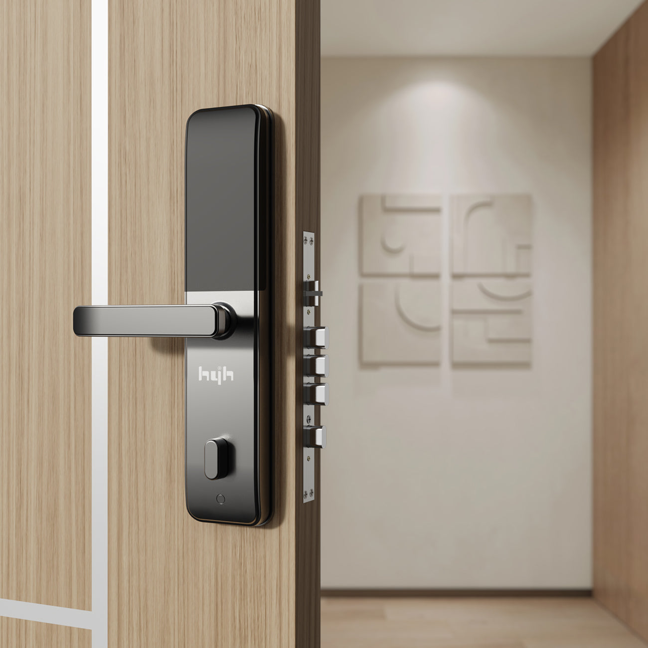 HYH Smart Digital Door Lock | Fingerprint PIN Card TT App Access | HC-D1