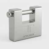 Tesa Armoured Shutter Padlock 90mm | Hardened Steel Anti-Cut Anti-Drill Security | CST60