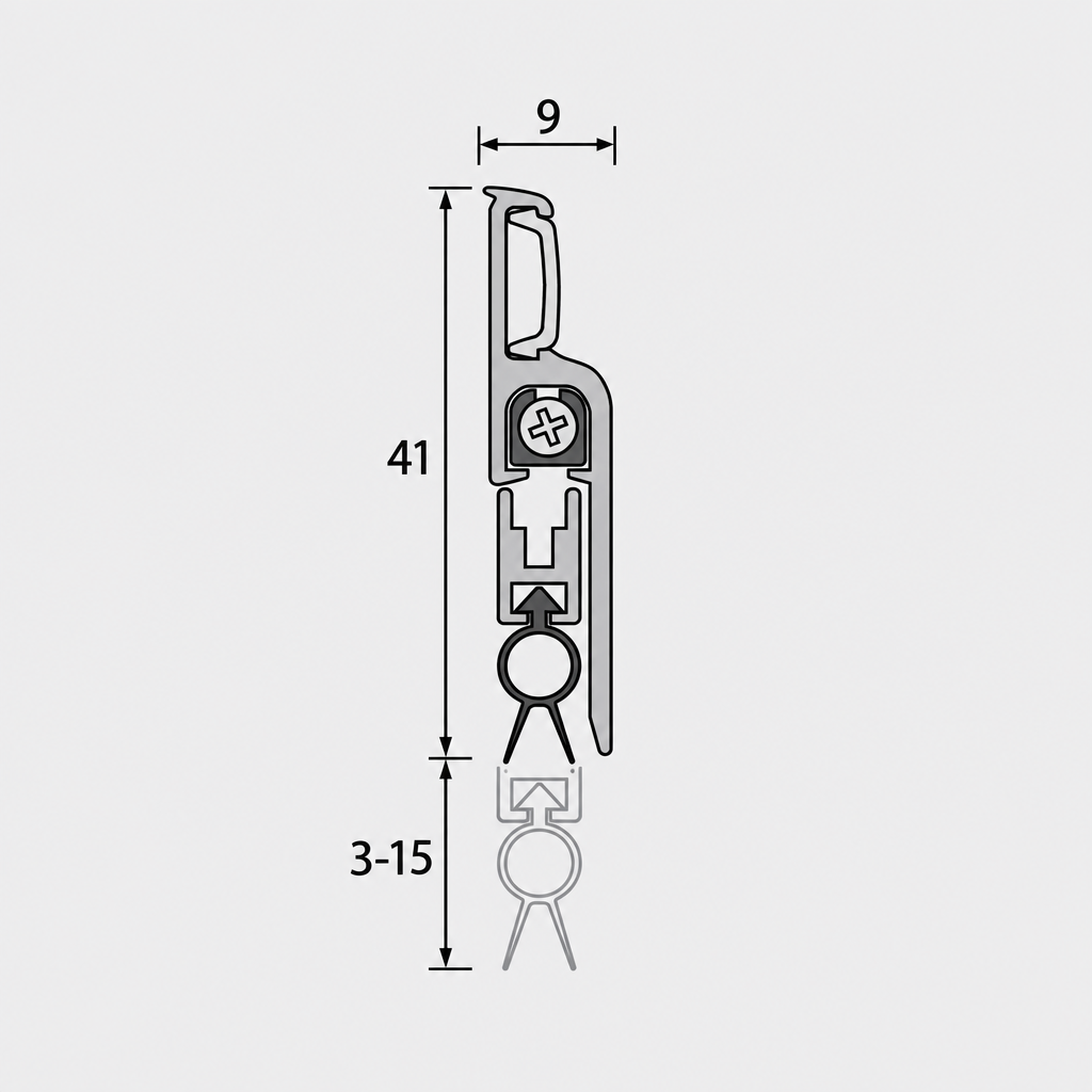 Raven Door Bottom Carpet-Clearing Seal | Surface-Mounted Water, Insect, Dust Repellant | RP60