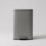 EKO Madison Step Bin 50L Nardo Grey | Stainless Steel Soft-Close Pedal Bin | EK9361P-50L-NGS