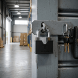 TESA Max-Security Titanium Padlock 80mm | Non-Duplicable TK6 Brass Keys, Anti-Drill Cylinder | CT60