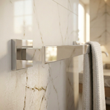 Kingroom Brass Single Towel Bar | Non-Corrosive, Mirror Finish, Rectangular | Kingoom 76024