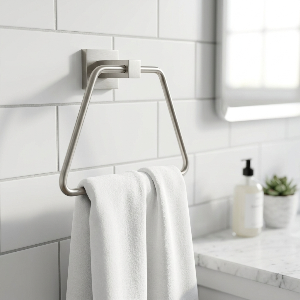 Kingroom Stainless Steel Towel Ring | Premium Solid SUS304, Rust-Proof Brushed Finish| 8260
