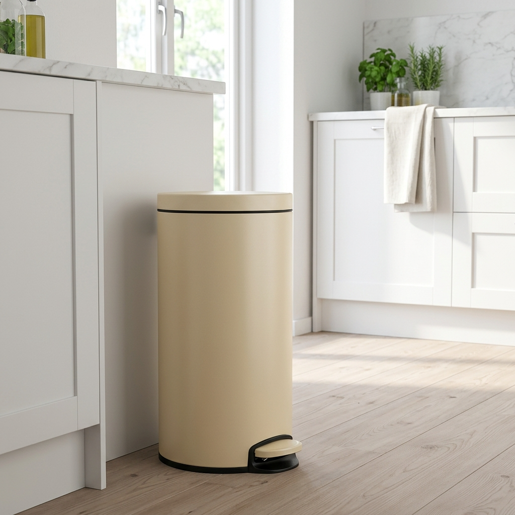 EKO Eva Step Bin – Stainless Steel Soft-Close Pedal Trash Bin (5L / 12L / 20L)