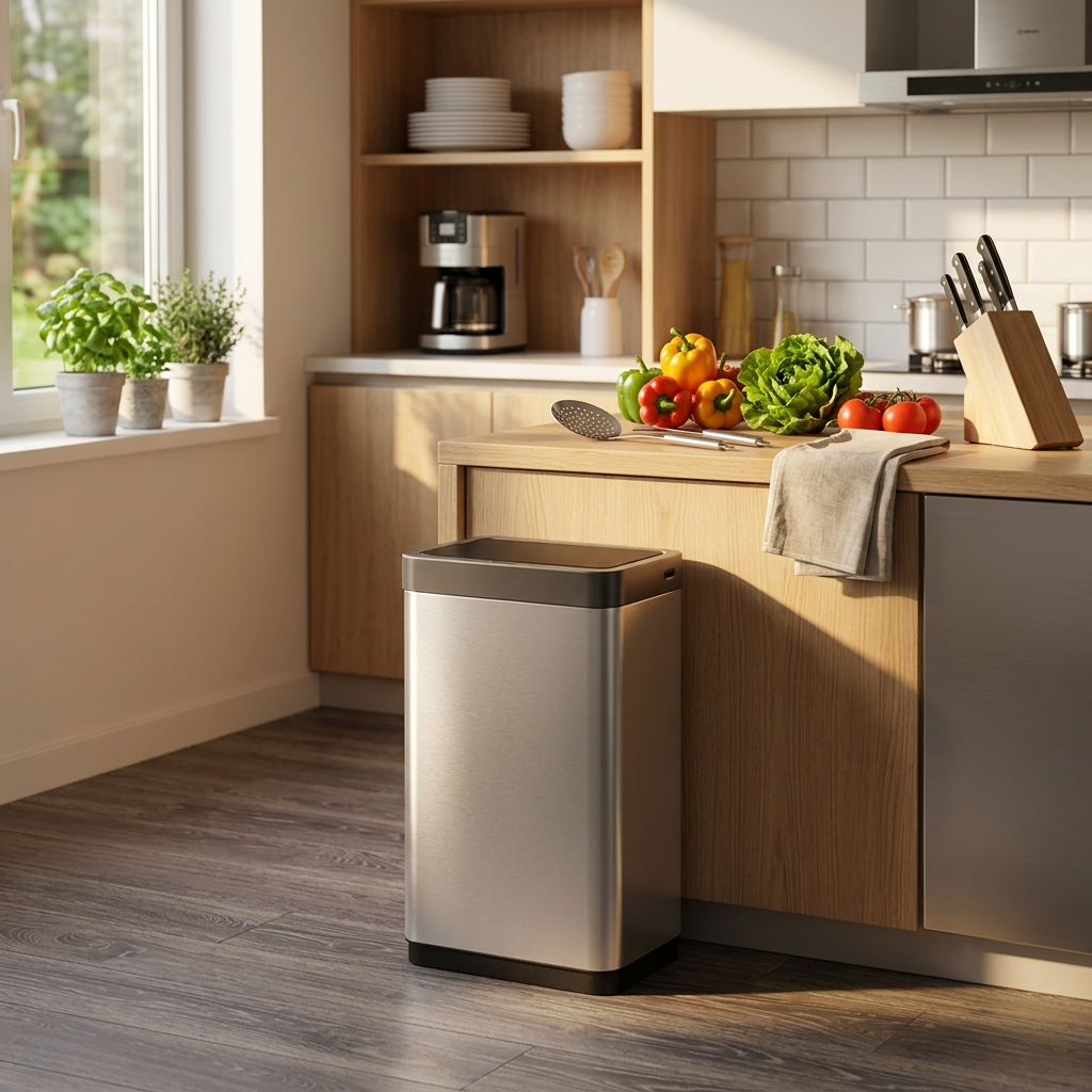 EKO Mirage X Sensor Bin 45L – Touchless Stainless Steel Automatic Trash Bin (EK9260MT-45L)