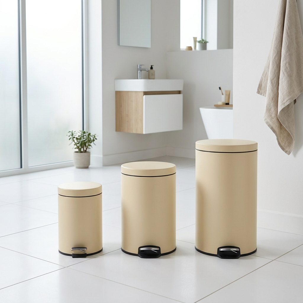 EKO Eva Step Bin – Stainless Steel Soft-Close Pedal Trash Bin (5L / 12L / 20L)