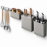 Mona Hanging Basket & Organizer Set | Washable with Drain Tray Grey | KH1102.GG