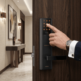 Samsung Smart RFID Passcode Door Lock | Master & User PIN, Bronze Finish | SHP-DH537