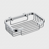 Homex Brass Soap Dish | Wall-Mounted Open-Wire Chrome Finish | BB-101