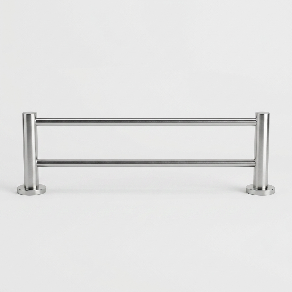 KIngroom Stainless Steel Double Towel Bar | Rust Free SUS304, Rounded with Matte Finish | Kingoom 5448