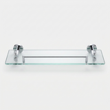 Kingroom Glass Vanity Storage Shelf 24-Inch | Rust Proof Stainless Steel with Tampered Glass | SS-5491