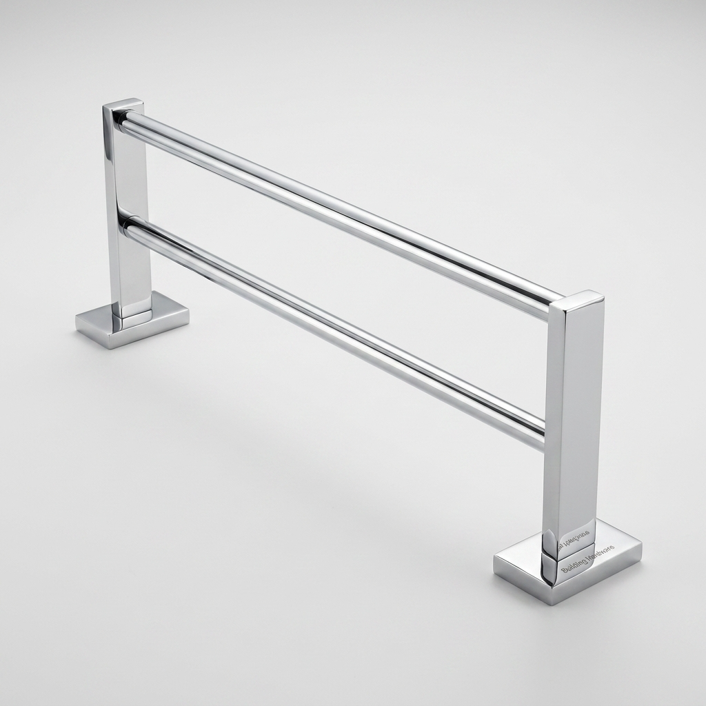 Kingroom Stainless Steel Double Towel Bar | Rust Free SUS304, Heavy, Rectangular | 8248