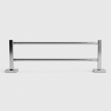Kingroom Stainless Steel Double Towel Bar | Rust Free SUS304, Heavy, Rectangular | 8248
