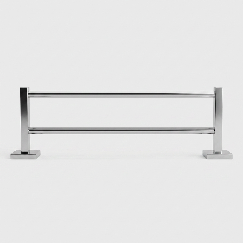 Kingroom Stainless Steel Double Towel Bar | Rust Free SUS304, Heavy, Rectangular | 8248
