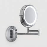 Kingroom LED Magnifying Mirror | 3X Magnification Wall-Mounted Adjustable For Shaving & Makeup | HY1118
