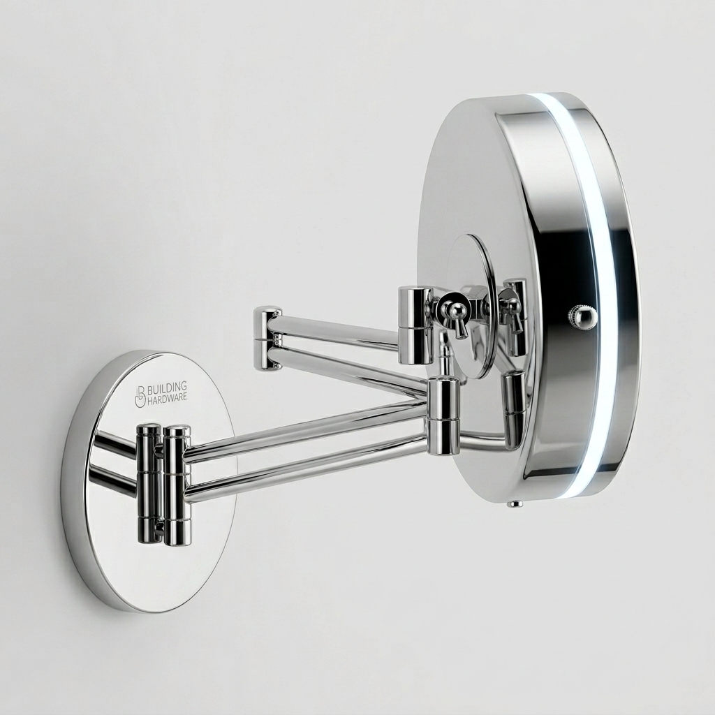 Kingroom LED Magnifying Mirror | 3X Magnification Wall-Mounted Adjustable For Shaving & Makeup | HY1118