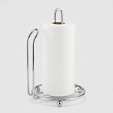 Wellmax Counter Top Kitchen Tissue Holder | Freestanding Chrome Paper Roll Stand | CWJ207B