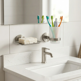Kingroom Stainless Steel Bathroom Set 6 Piece | Rust-Free SUS304 Modern Design Brush Finish | 9806