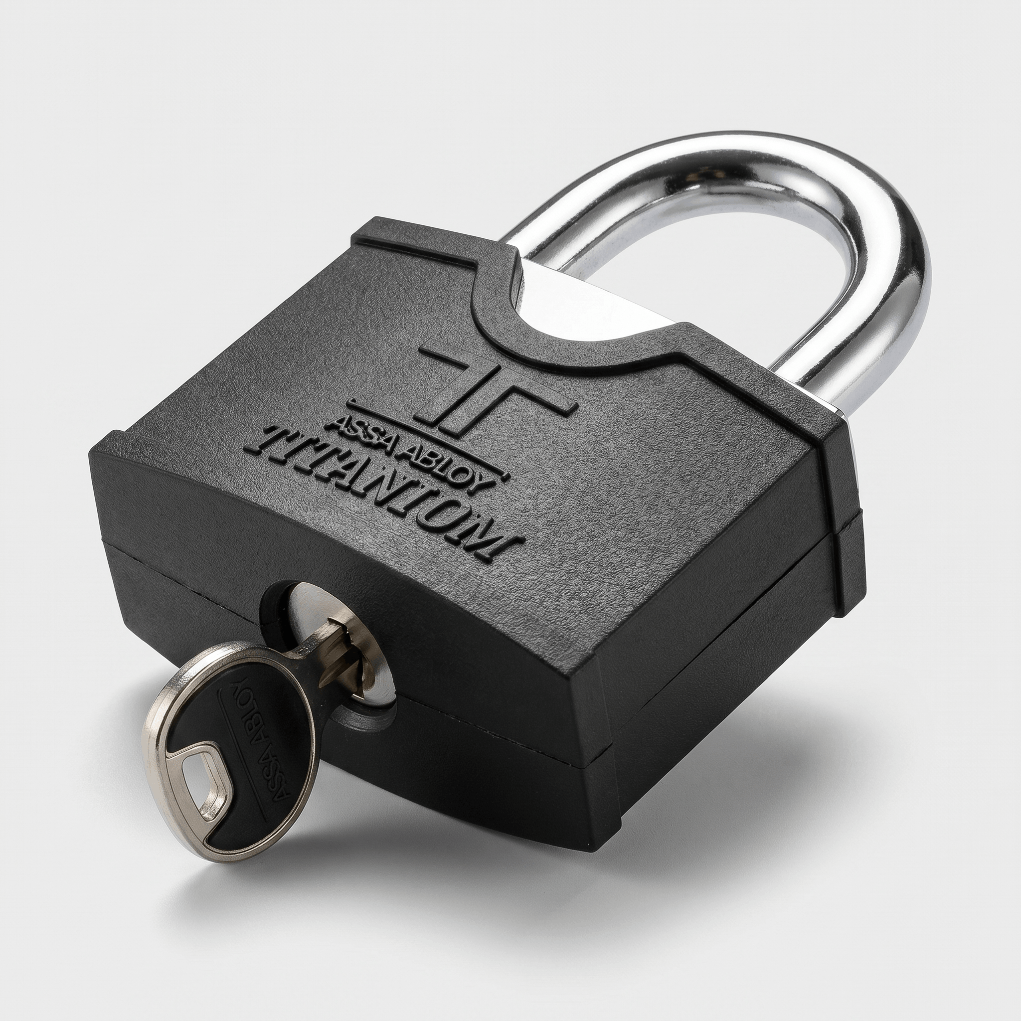 TESA Max-Security Titanium Padlock 80mm | Non-Duplicable TK6 Brass Keys, Anti-Drill Cylinder | CT60