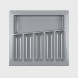 Jasmine Fibre Cutlery Tray Organizer | Non-Crack Heat Resistant Fibre Glossy Grey | LG