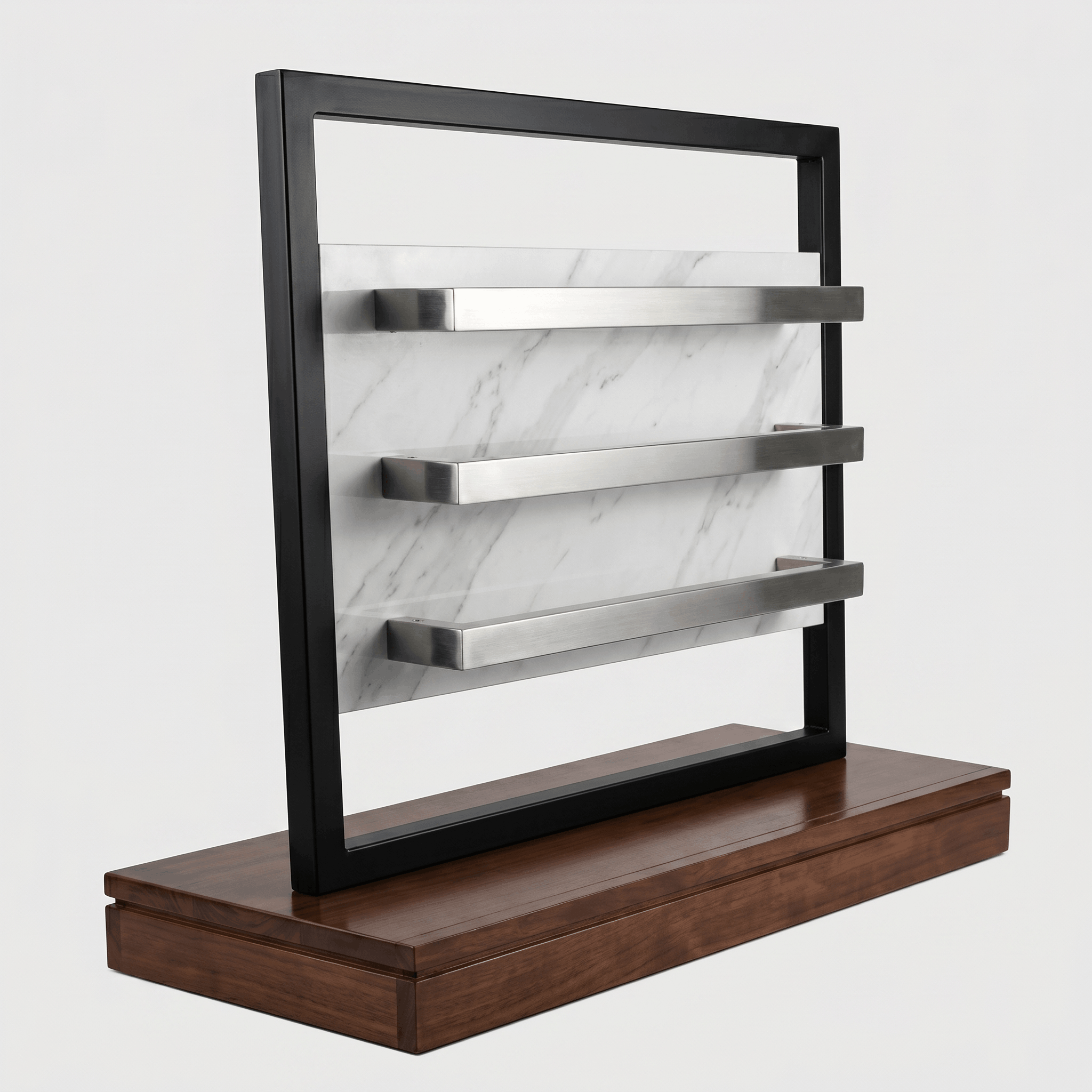 Kingroom Heated 3-Piece Towel Bar – Wall Mount SUS304 Stainless Steel