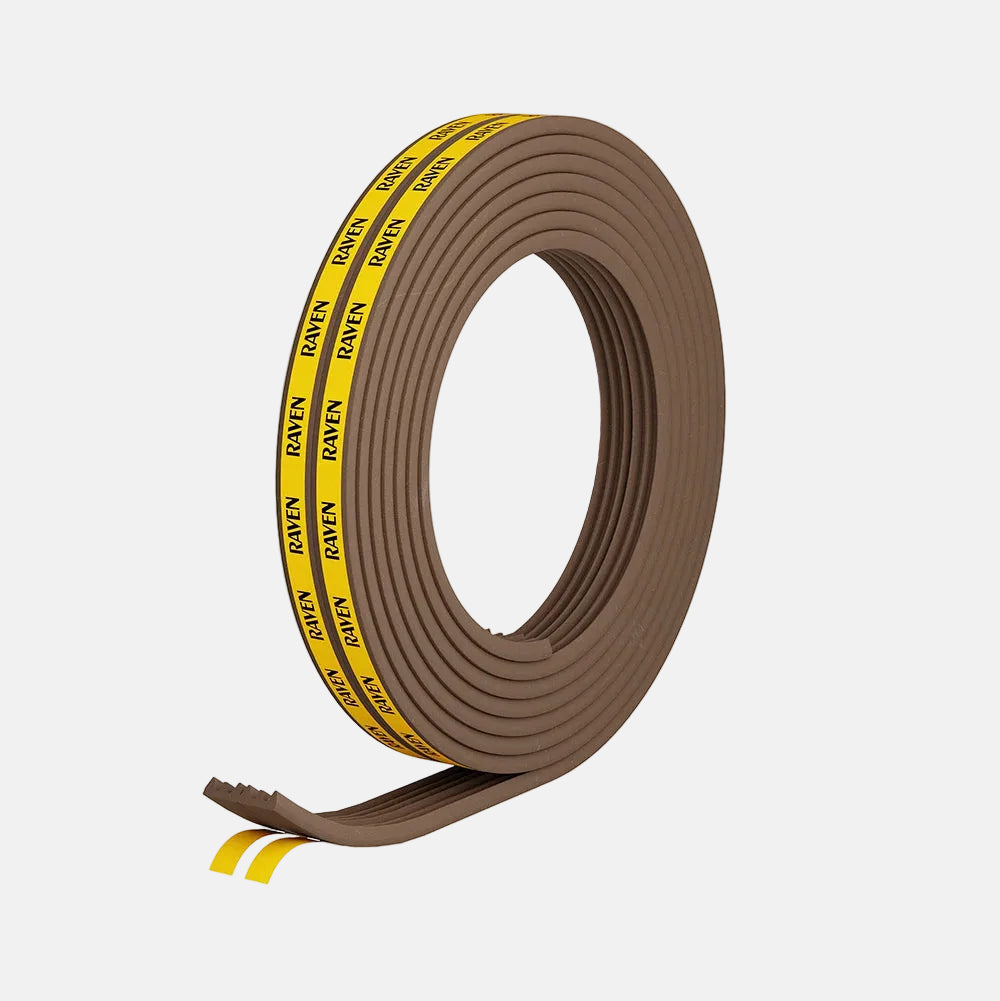 Raven Self-Adhesive Door & Window Frame Weather Strip | Soft EPDM Compression Seal (2–4mm Gaps) | RP59