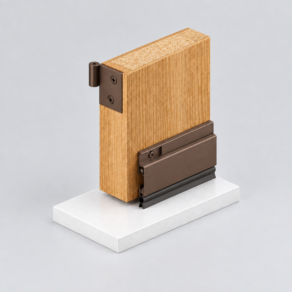 Raven Door Bottom Carpet-Clearing Seal | Surface-Mounted Water, Insect, Dust Repellant | RP60