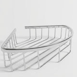 Homex Corner Bathroom Shower Basket | Rounded Amenity Orgaizer | 8022B