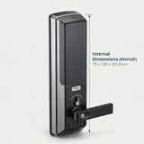 Samsung Smart RFID Passcode Door Lock | Master & User PIN, Bronze Finish | SHP-DH537