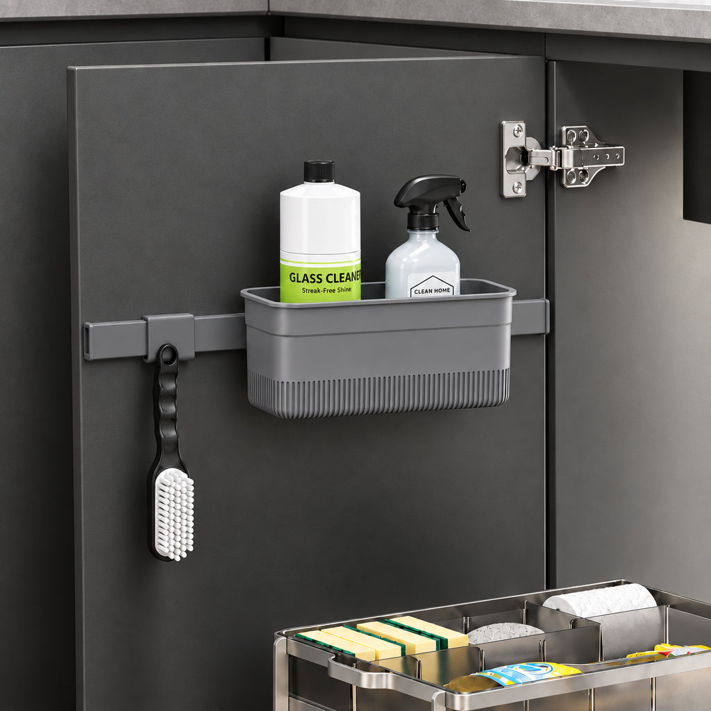 Mona Hanging Basket & Organizer Set | Washable with Drain Tray Grey | KH1102.GG