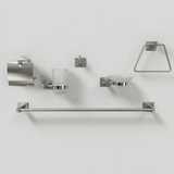 Kingroom Stainless Steel Bathroom Set 6-Piece | Rust-Free SUS304 Brushed Finish Modern Design | 8206