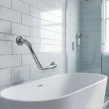 Kingroom Stainless Steel Angled Grab Bar | Wall-Mounted Elderly Support, Heavy Duty SUS304 | ANH-40