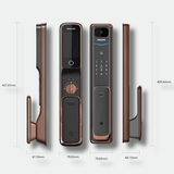 Philips Alpha-VP Smart Pivot Door Lock | Built-In 4" Screen 2MP Wide-Angle Doorbell Intercom | Alpha VP-5HWS