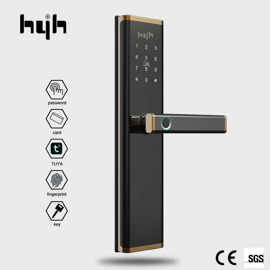 HYH Smart  Door Lock | Fingerprint PIN Card Wifi Tuya App | HC-D3