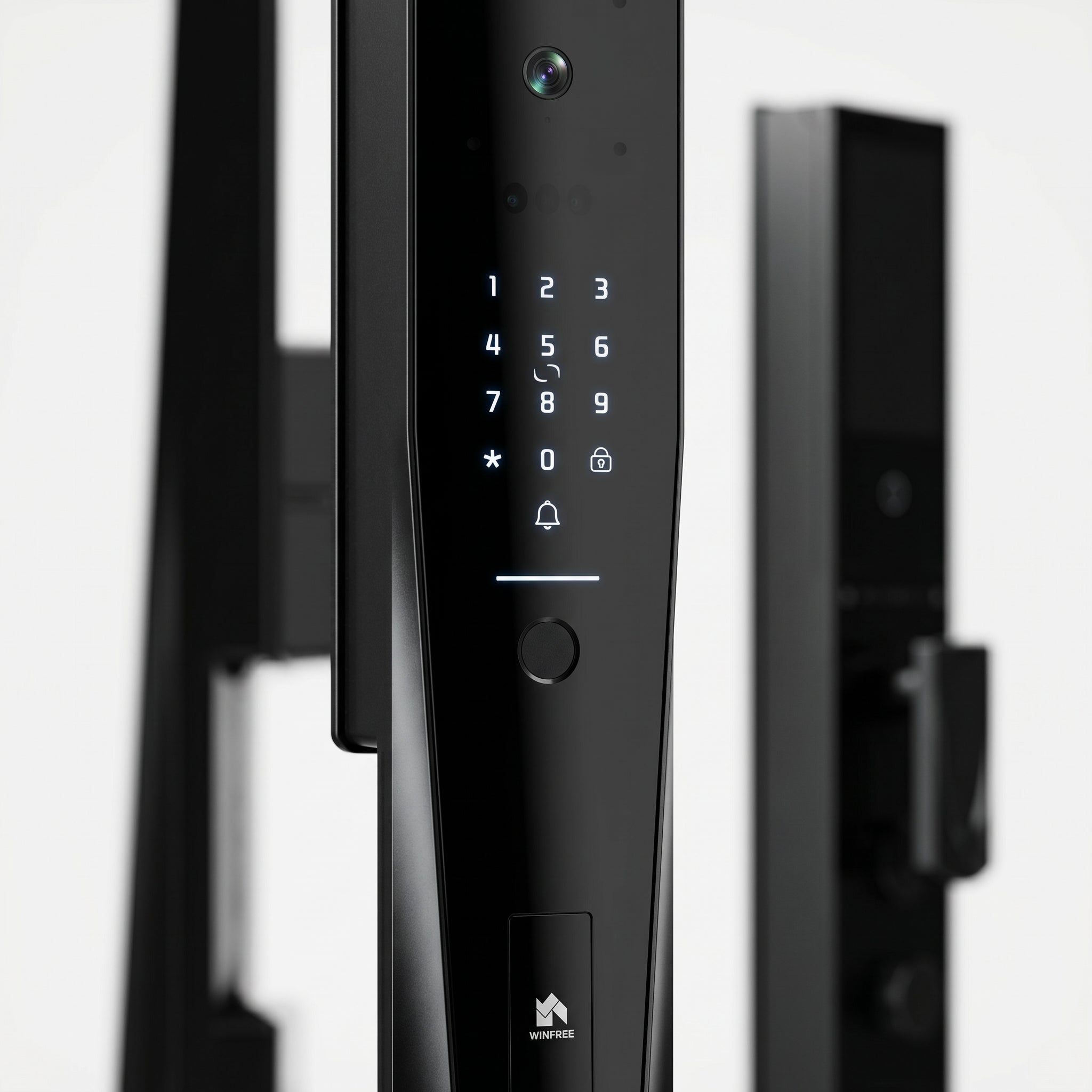 HYH WINFREE Smart Palm Vein Door Lock | 3D Face 2K Display Video Intercom All Metal Wifi Tuya | W-V07