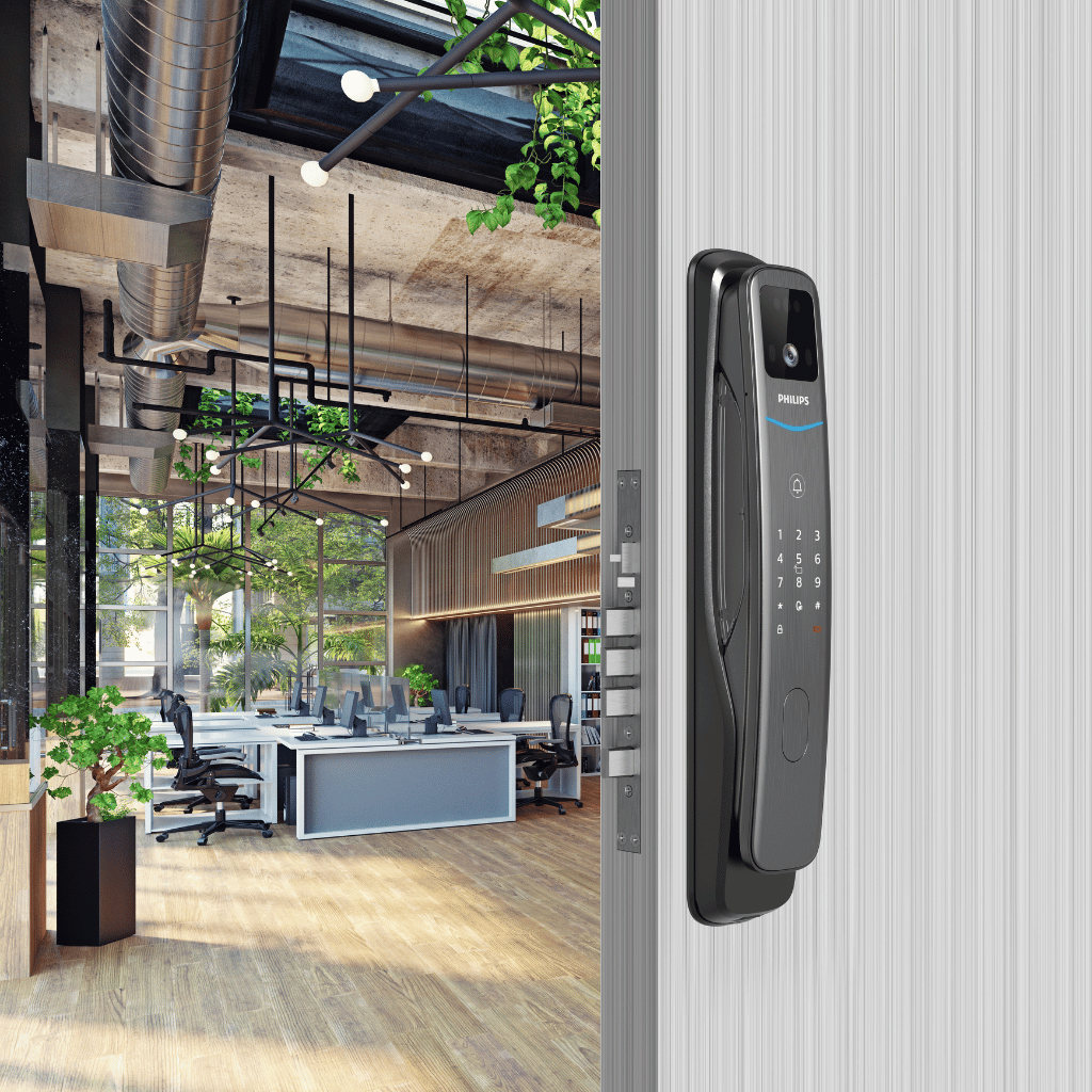 Philips 7000 Series 3D Face Recognition Smart Door Lock | 165° Wide-Angle Video Intercom & 4" LCD | DDL702-FVP-7HWS